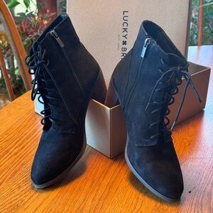 Lucky Brand Persee Bootie Black Sz 8 1/2 M